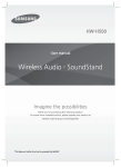 Samsung HW-H500 Wireless Soundstand for TVs up to 40" (Black) User Manual
