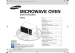Samsung MW82N-B
Microwave Oven User Manual (XP)
