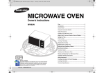 Samsung MW82N-B
Microwave Oven User Manual (XP)