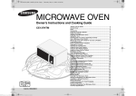 Samsung CE137NTM37 LitreCombination Microwave Oven User Manual