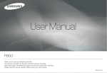 Samsung P800 User Manual