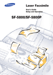Samsung SF-5800 User Manual