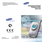 Samsung SGH-S100LA Инструкция по использованию