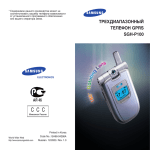 Samsung SGH-P100 Инструкция по использованию