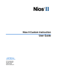 Nios II Custom Instruction User Guide