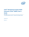 Intel® Management Engine BIOS Extension (Intel® MEBX) User's