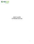 User's guide OTPdirekt service