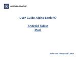 User Guide Alpha Bank RO Android Tablet iPad