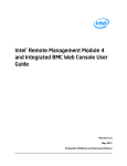 Intel® Remote Management Module 4 and Integrated BMC Web