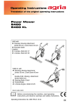 Power Mower 5400 5400 KL Operating Instructions