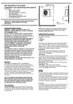 2kw Downflow Fan Heater Installation and Operating Instructions