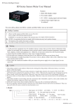 SD Series Sensor Meter User Manual