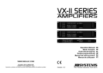 VX-II - amplifiers - user manual COMPLETE