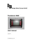 PortaSonic 9000 User manual