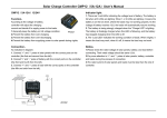 Solar Charge Controller CMP12（5A-12A）User's Manual