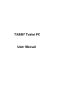 TABBY Tablet PC User Manual