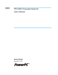 PPC750FX Evaluation Board Kit User's Manual