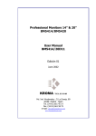 Professional Monitors 14&rdquo; & 20&rdquo; BM5414/BM5420 User Manual
