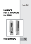 BARGRAPH DIGITAL INDICATORS NA2 SERIES USER'S MANUAL