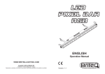 LED PIXEL BAR - user manual - ENGLISH only