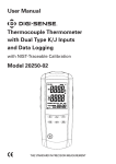 User Manual Thermocouple Thermometer with Dual - Cole