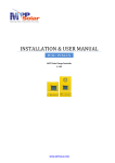 INSTALLATION & USER MANUAL - Sustainable Solutions Ltd