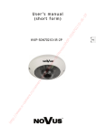 User's manual (short form) - Camere supraveghere video profesionale
