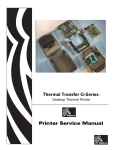 Printer Service Manual Thermal Transfer G