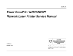 Xerox DocuPrint N2025/N2825 Network Laser Printer Service Manual