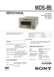 SERVICE MANUAL - MiniDisc Community Page