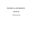 TECHNICAL AND SERVICE MANUAL