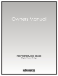 Owners Manual - Audio Research