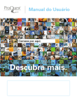 ProQuest - User Guide New Platform | (Portuguese Brazilian