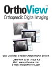 User Guide for a Kodak CARESTREAM System OrthoView 3 ( DV
