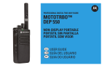 MOTOTRBO DEP 550 Non-Display Portable User Guide