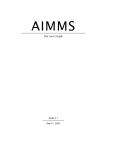 The AIMMS User's Guide