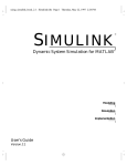 Simulink User's Guide