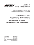 Installation and Operating Instructions