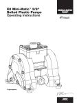 E8 Mini-Matic™ 3/8" Bolted Plastic Pumps Operating Instructions