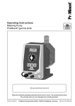 Operating Instructions Metering Pump ProMinent® gamma G/4b