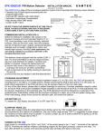STK-3302CUR PIR Motion Detector INSTALLATION MANUAL