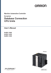NJ-series Database Connection CPU Units User's Manual
