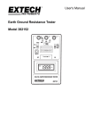 User's Manual Earth Ground Resistance Tester Model 382152