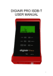 DIGIAIR PRO ISDB-T USER MANUAL