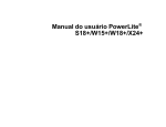 User Manual - PowerLite S18+/W15+/W18+/X24+