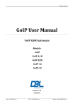 GoIP User Manual - VoIP GSM Gateway