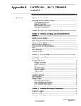 Appendix C FarmWare User's Manual