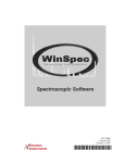 WinSpec User's Manual
