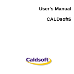 User's Manual CALDsoft6