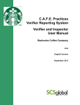 C.A.F.E. Practices Verifier Reporting System Verifier and Inspector